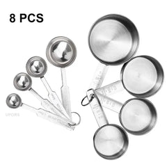 UPORS Stainless Steel Measuring Cups & Spoons Set
