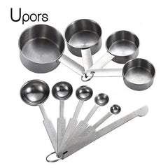 UPORS Stainless Steel Measuring Cups & Spoons Set