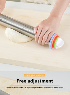 Adjustable Stainless Steel Rolling Pin