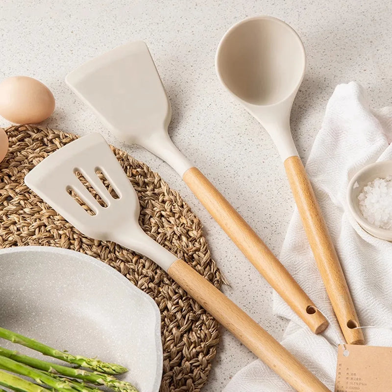 Non-Stick Silicone Kitchen Utensil Set